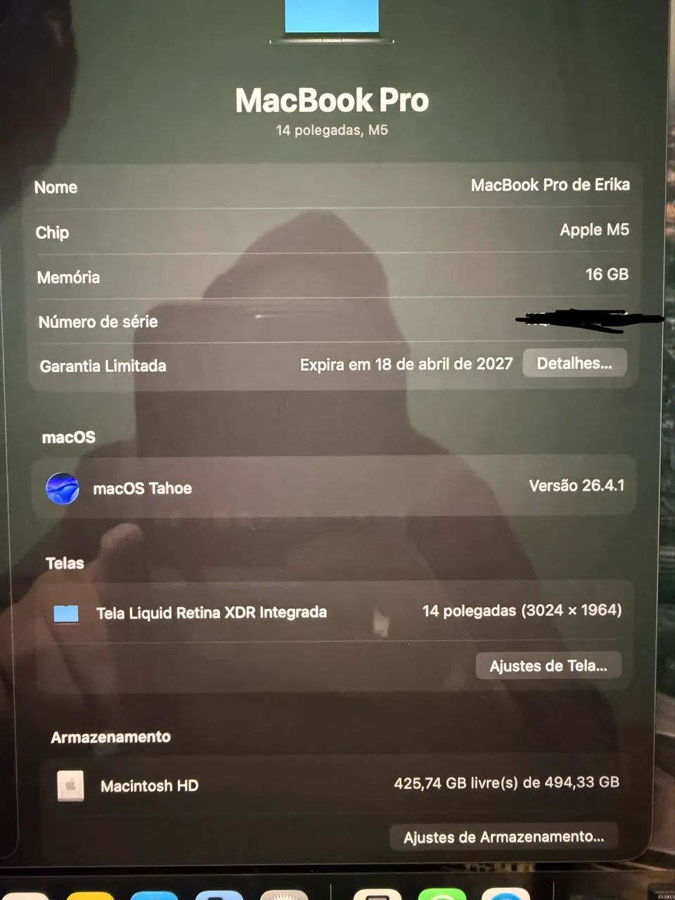 MacBook Pro M5 512GB - 16B Space Black  - Foto 4