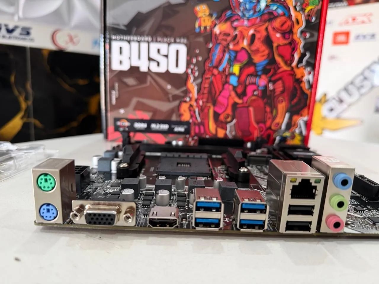 Kit placa mãe Ryzen 5 5500  - Foto 4