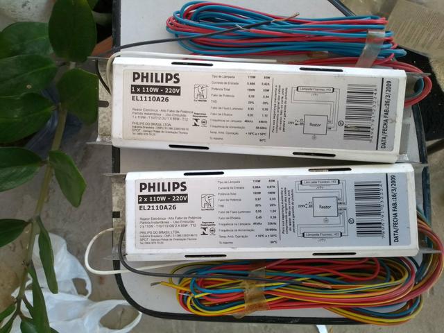 Reator lampada florecente 110w 220v