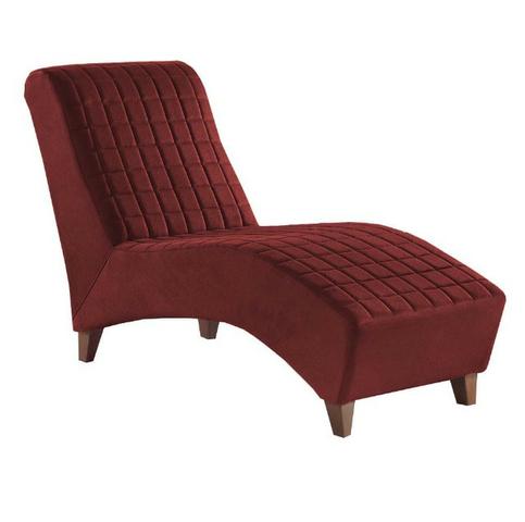 Divã Logue Chaise Super Luxo Bordô - Foto 2