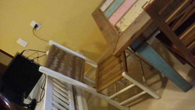 Jg mesa 6 cadeiras peroba rosa com pátina usado - Foto 5