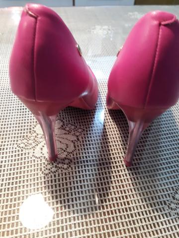 Sapato pink salto cristal - Foto 5
