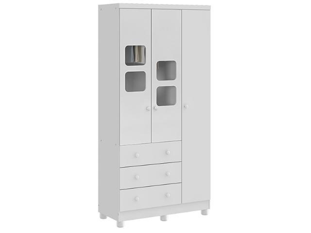 Frete Grátis* Quarto de Bebê Armário, Cômoda e Berço - Uli *NOVO - Foto 5