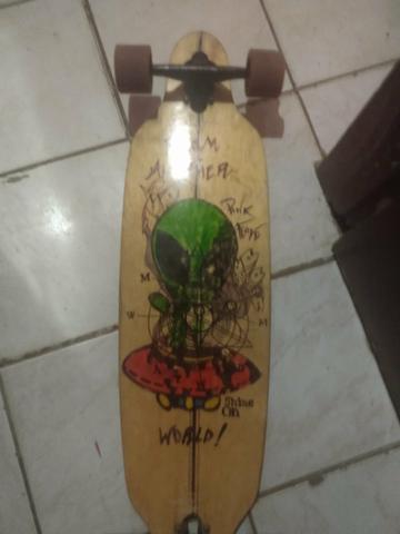 Skate longboard montado pra vender logo