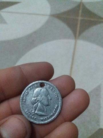 Moeda antiga rara george Washington