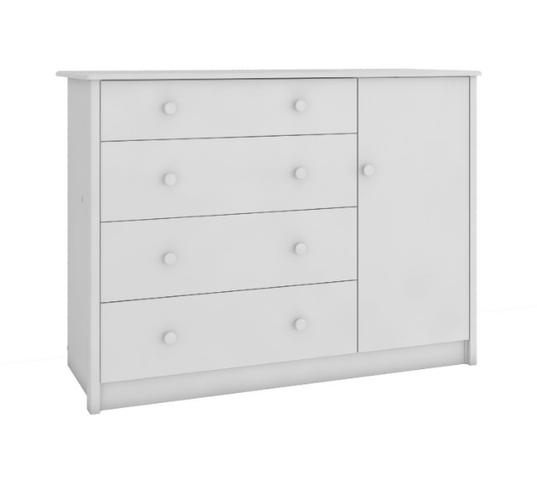 Frete Grátis* Cômoda Infantil 4 Gavetas 1 Porta - Master Dani *NOVO