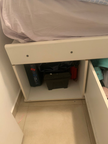 Cama de mdf reforçado com colchão - Foto 3