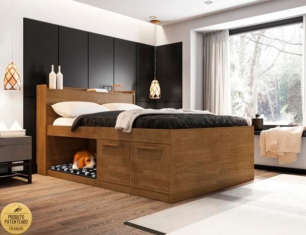 Quarto cama casal nicho pet - Foto 3
