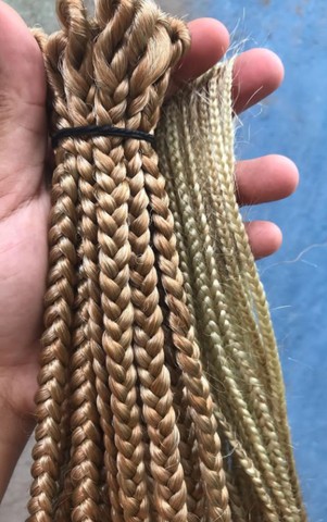 Kit 35 tranças removiveis - crochet braids 