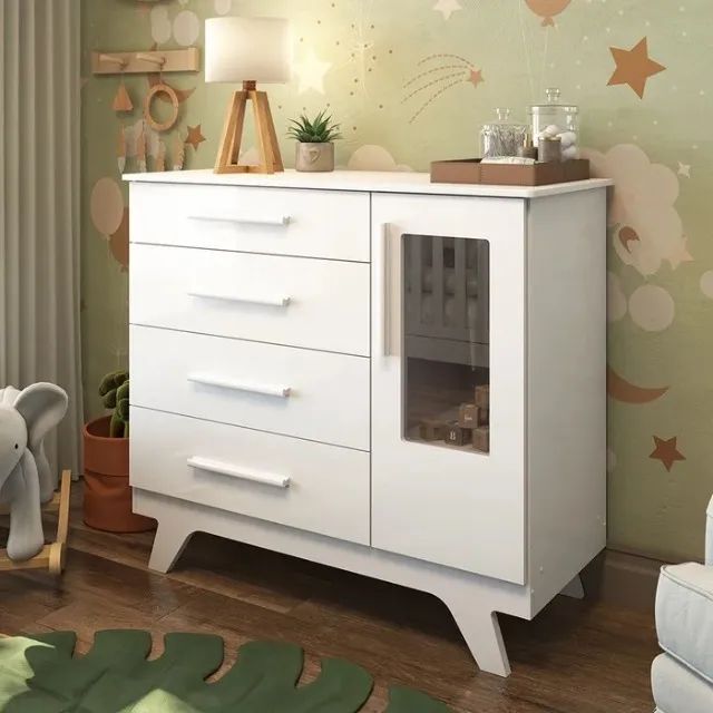 Comoda Retro com Janelinha 100% MDF(Nova)