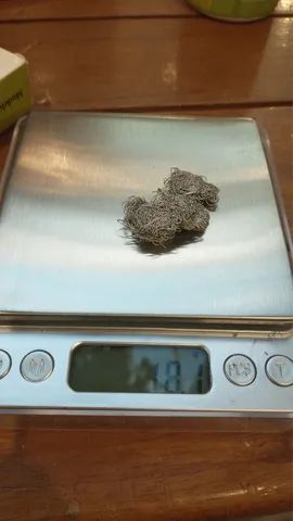 Pago platina em cadinho e fios