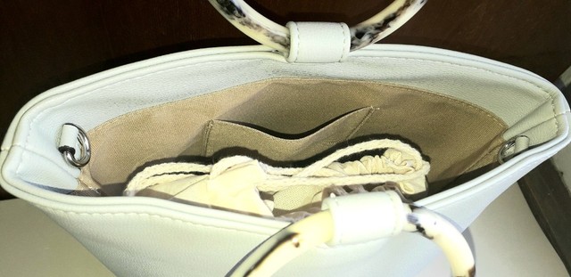 Bolsa Lajut Original Monica Couro Ecologico Azul Claro Novo - Foto 4