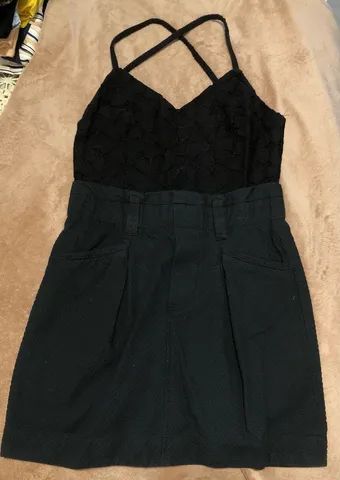 Vestido preto curto e justinho - Animale