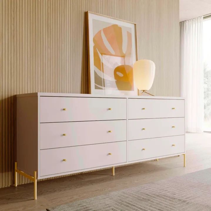 Gaveteiro Branco com 6 Gavetas - 180cm - Foto 2