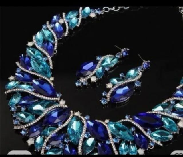 Argola + Colar Strass - Foto 2