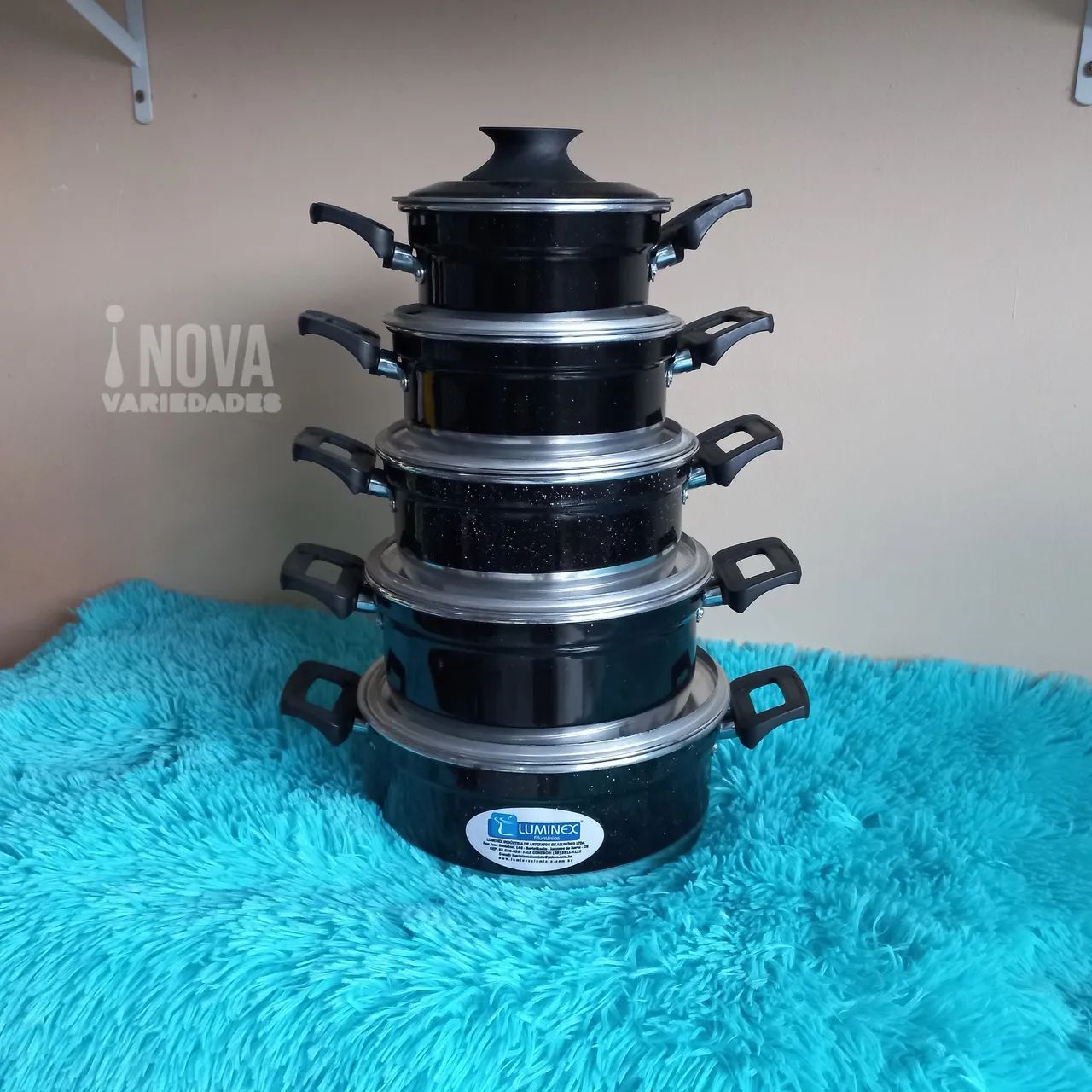 Jogo de Panelas 5 Peças Luminex - Entregamos  - Foto 4