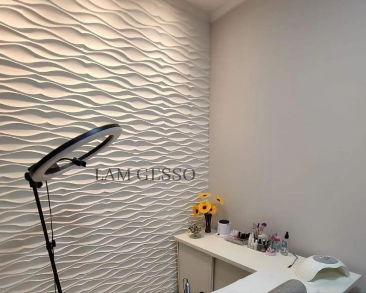 Paredes de Clientes com Nossas Placas de Gesso 3D  - Foto 3