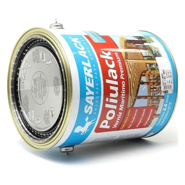 VERNIZ POLIULACK BRILHANTE 3;6L TRANS - SAYERLACK - Foto 3