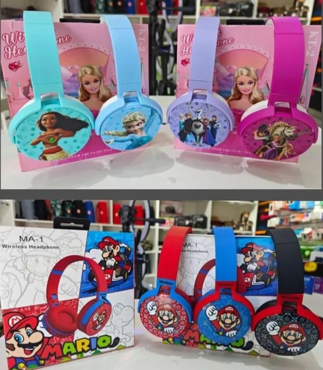 Fone de Ouvido Infantil do Super Mario, loja em Rio Preto. - Foto 4