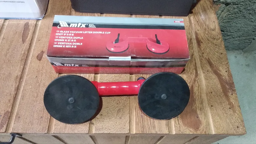 Ventosa Dupla Em Abs Cerâmica Mtx 80kg Nova
