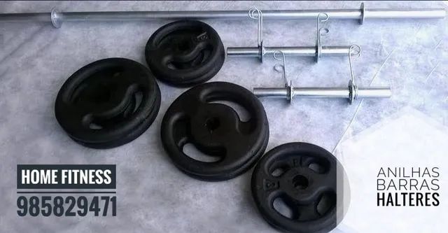 Anilhas barras Halteres Melhor preço