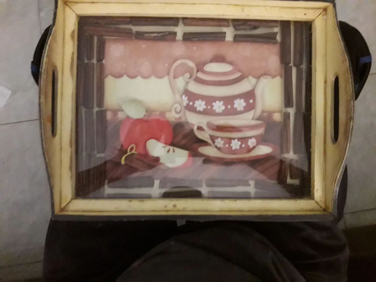 Bandeja Decorativa em Madeira - Foto 2