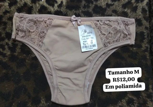 Várias opções e modelos de calcinha tamanho M