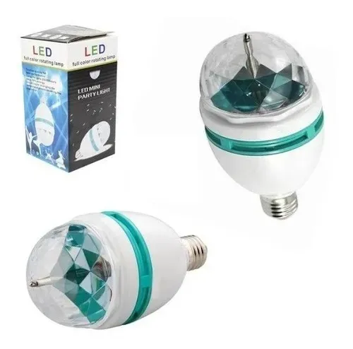 Lâmpada Led Giratória Rgb Colorido Festa Bola Maluca Bivolt wpp:43. *