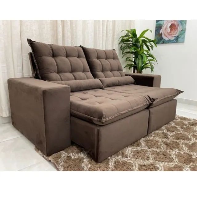 Sofá retrátil e reclinável Kauã 1.80