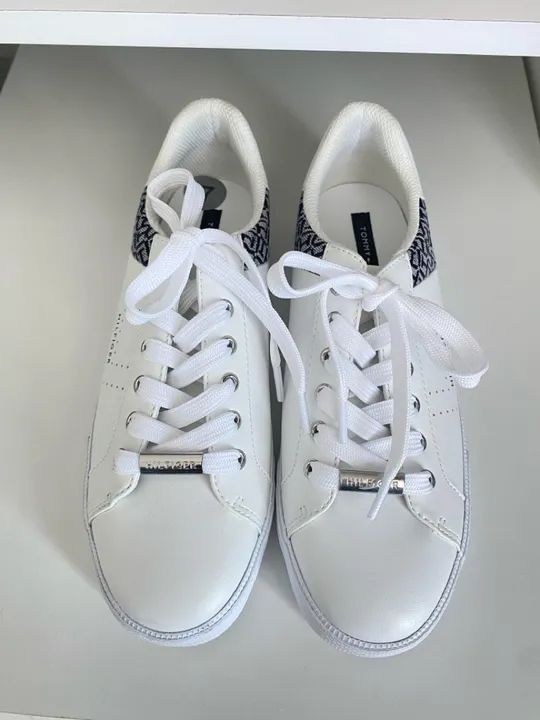 Tênis Tommy Hilfiger Branco 36 - Foto 4