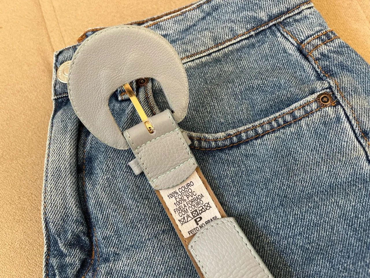 Cinto Azul Claro P - Foto 2