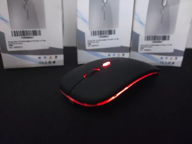 Mouse sem fio recarregável (com bluetooth) - Novo  - Foto 4