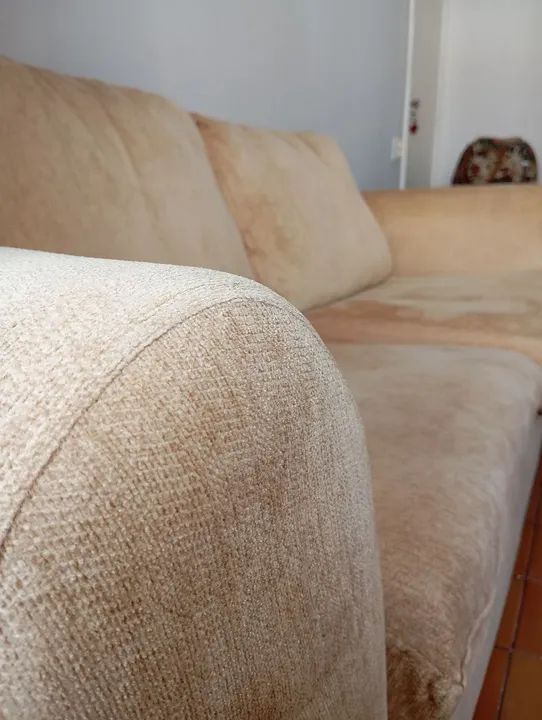 Sofá 2 lugares bege - ótimo estado! - Foto 2