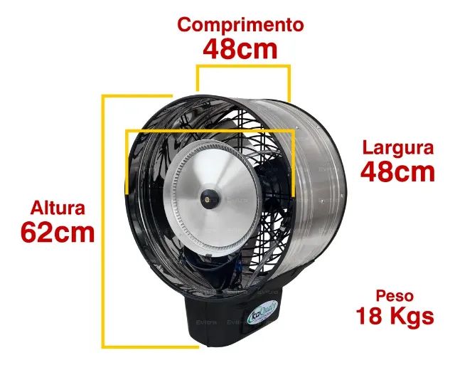 Ventilador Climatizador Umidificador De Ambientes Nevoa  - Foto 4