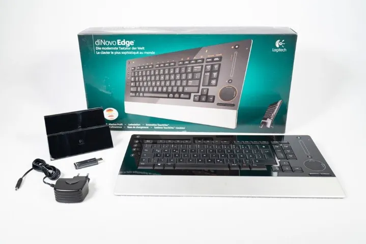 Teclado Bluetooth Logitech Dinovo Edge - Raro -Zero na caixa - Estudo proposta.