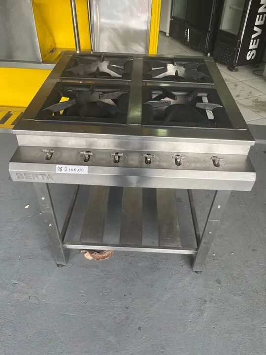 Fogão Industrial 4 Bocas Berta