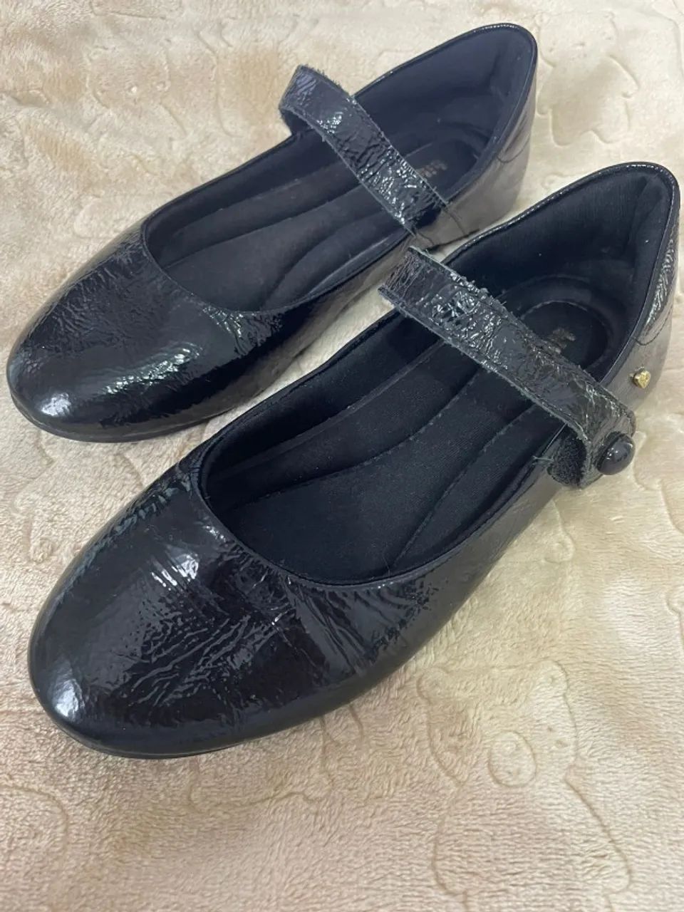 Sapatilha Infantil Bibi Ballerina Basic de Verniz Preta
