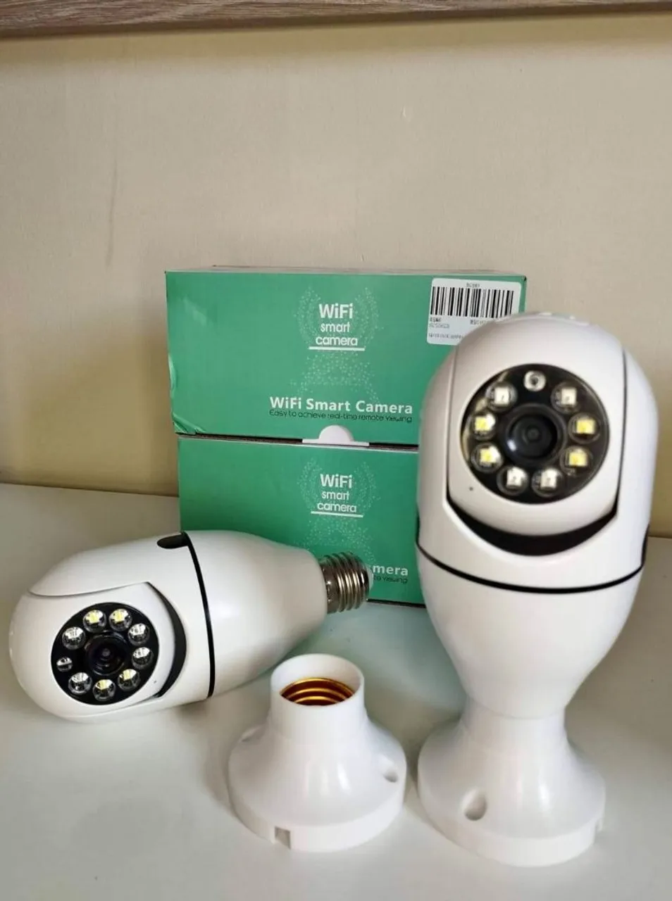 Câmera Smart Wifi Lâmpada 360º Visão Noturna