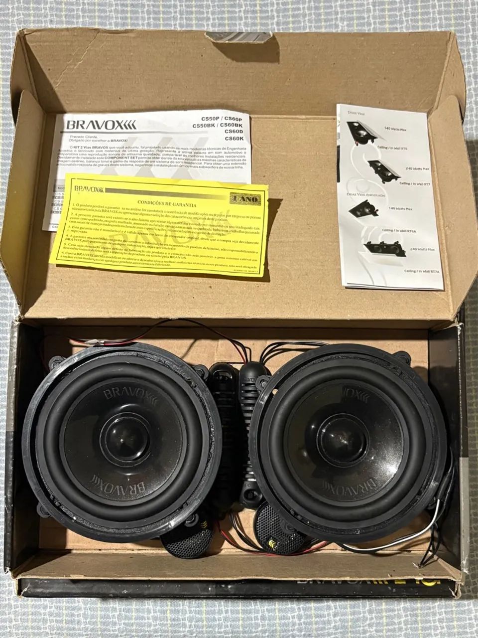 Kit de Som Automotivo Bravox CS50 BK e B4X69 D 430W RMS  - Foto 2