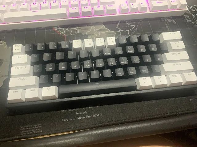 Teclado mecânico RGB com fio, REAL MECHANICAL KEYBOARD DC5V - Foto 3