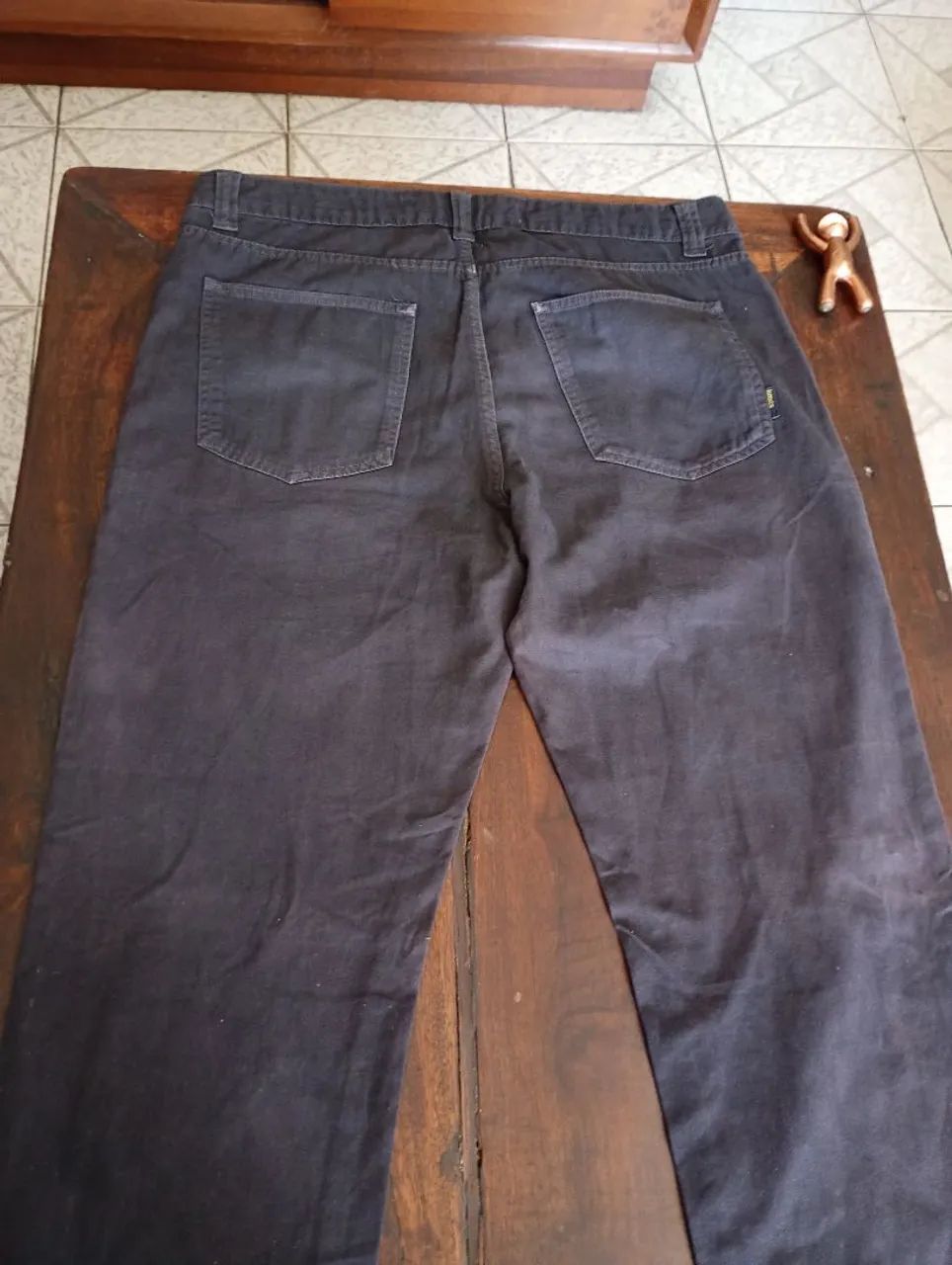Calça   sarja preta  LIMITS  42 - Foto 5