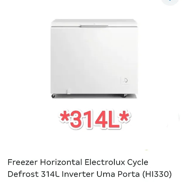 Freezer Horizontal Electrolux 314L (H330) + Novo + Nota + Garantia+ Cartão 12x!