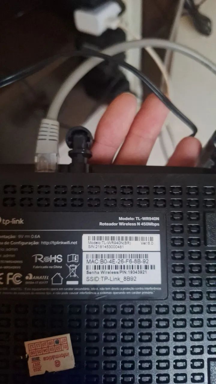 Roteador TP-Link TL-WR940N 3 antenas 450Mbps  - Foto 3