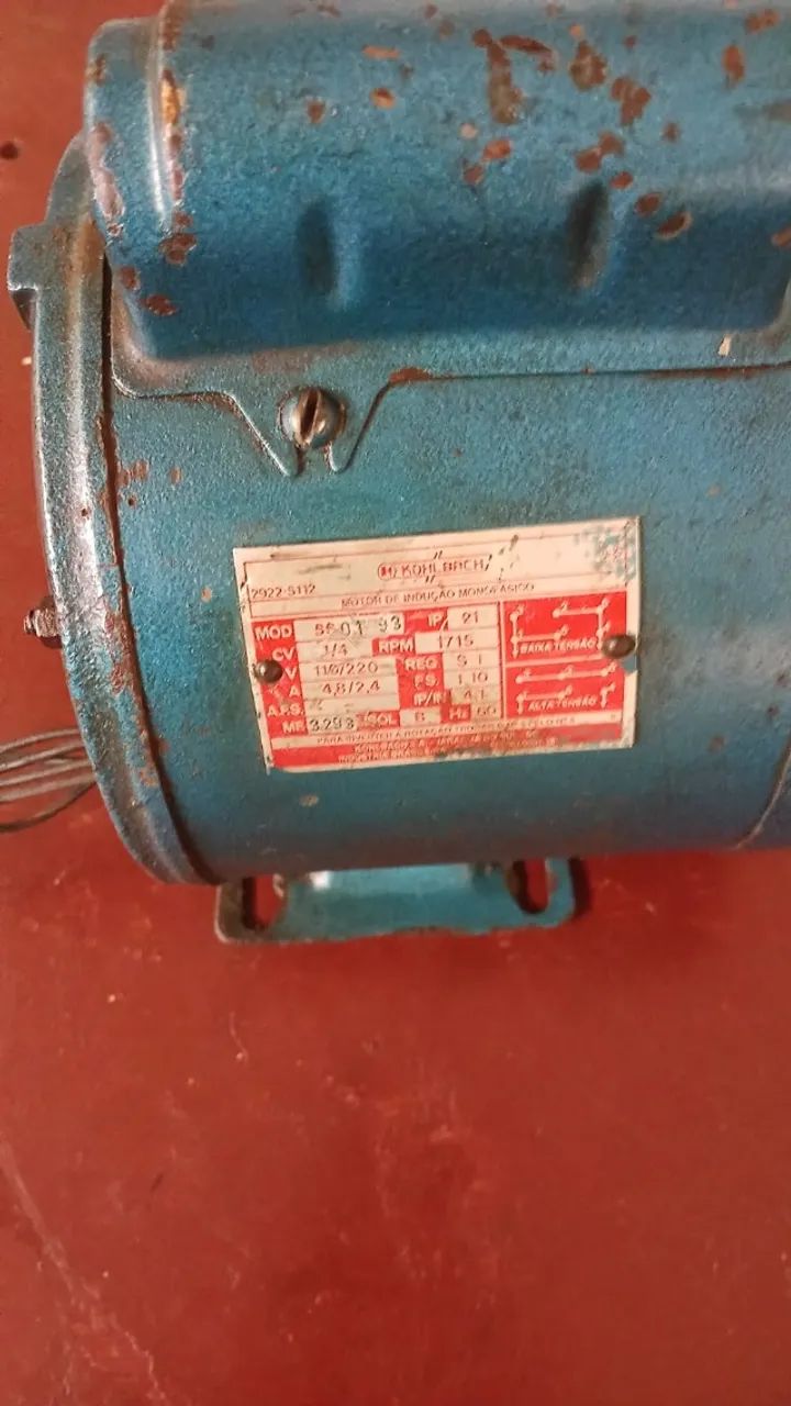 MOTOR ELETRICO 1/4 CV