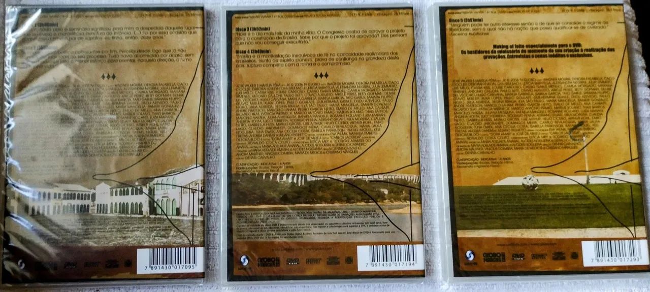 DVD Box JK - Minissérie completa, 5 DVDs Novo e Lacrado com Marília Pêra e José Wilker - Foto 5