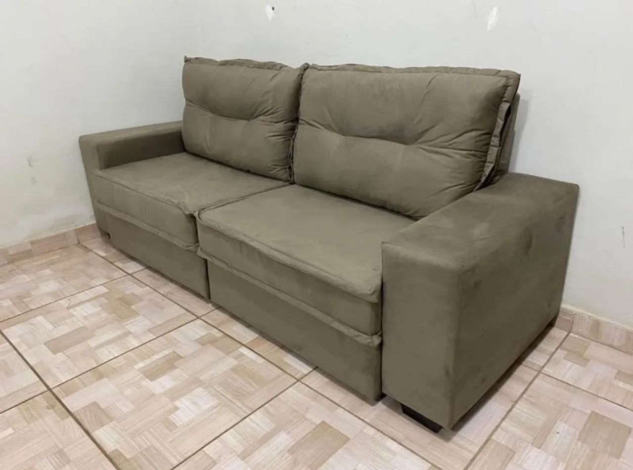 Sofá Retrátil e Reclinável 2.30m NOVO ( Direto da Fábrica )  - Foto 3