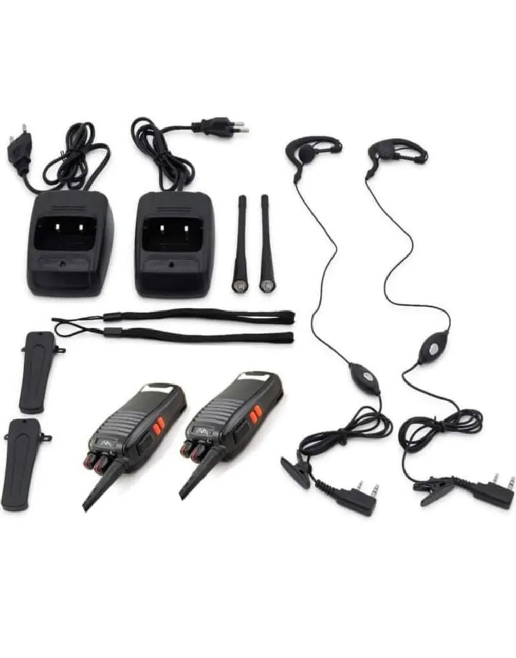 Kit par de rádio comunicador completo 