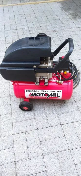 Compressor de ar MotoMil CMI-8,7/24L - 120PSI - 1,5KW - 2HP - Foto 3