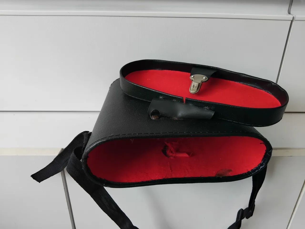 Maleta em couro forrada para carregar binóculo  - Foto 2