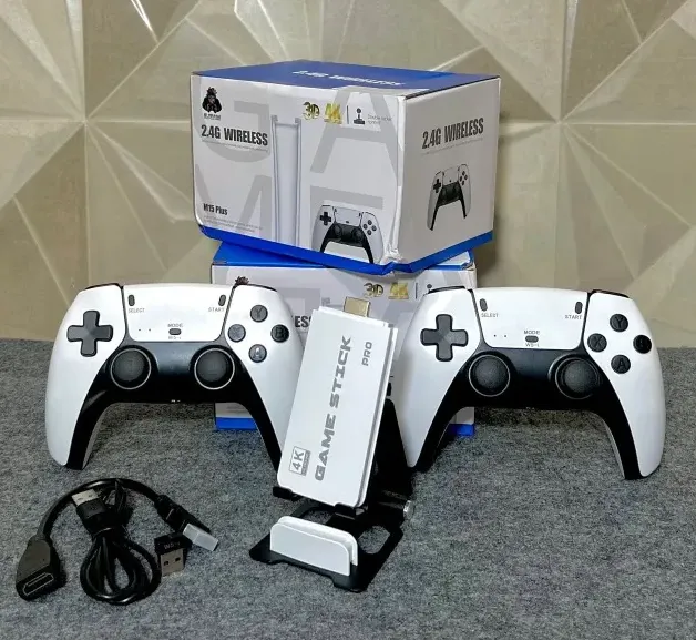 Videogame Nintendo Retro M15 Portatil 4K Novo 20Mil Jogos Controles Sem Fio Fliperama
